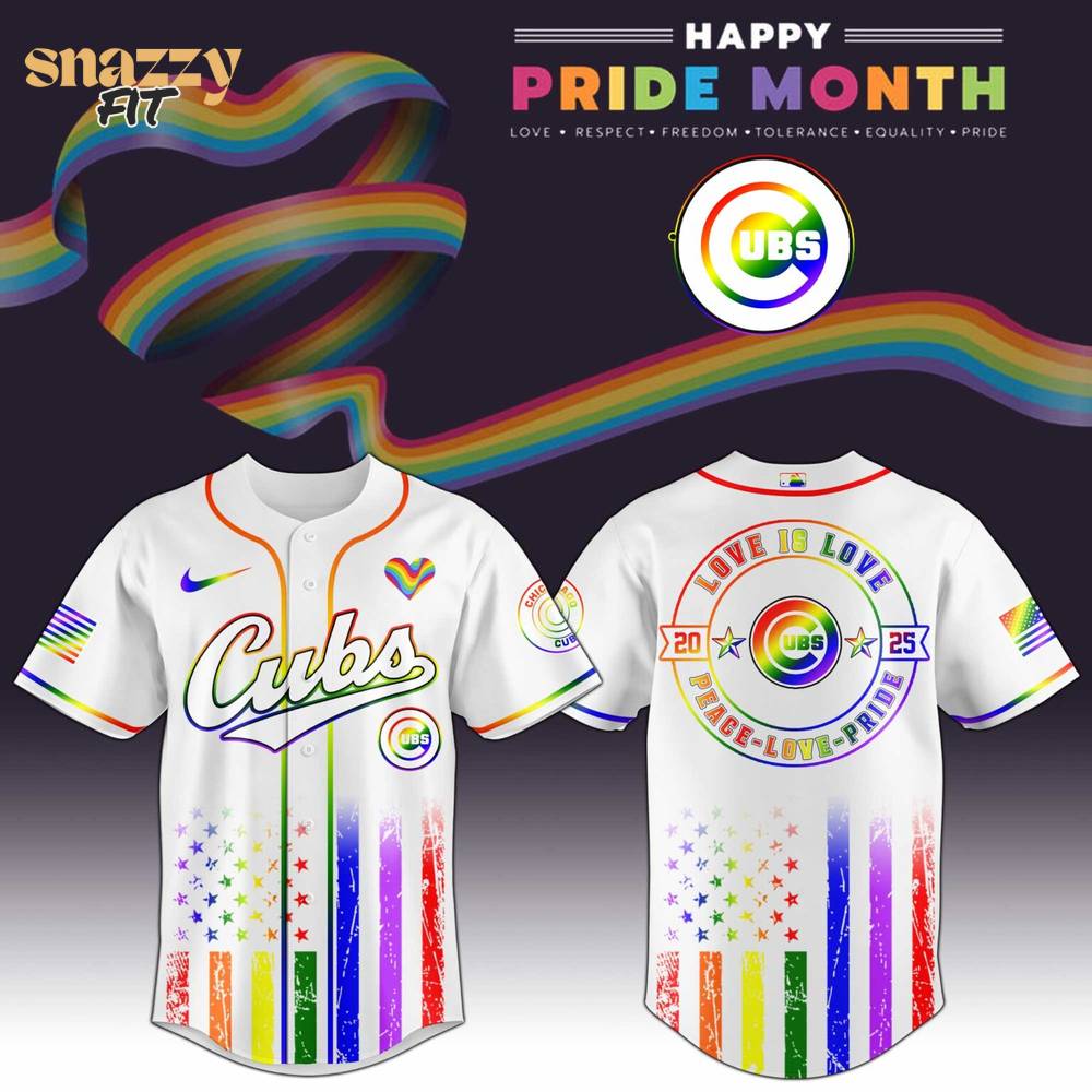 Chicago Cubs MLB Happy Pride Month Limited Edition Jersey 2025 Chicago Cubs MLB Happy Pride Month Limited Edition Jersey 2025