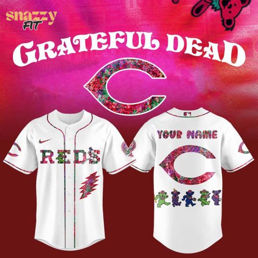 Cincinnati Reds Grateful Dead Night Jersey