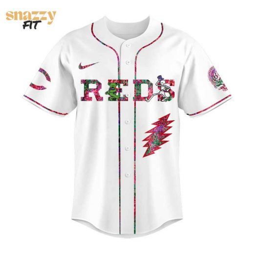 Cincinnati Reds Grateful Dead Night Jersey
