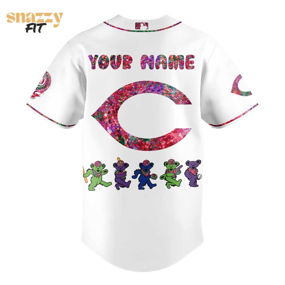 Cincinnati Reds Grateful Dead Night Jersey Cincinnati Reds Grateful Dead Night Jersey