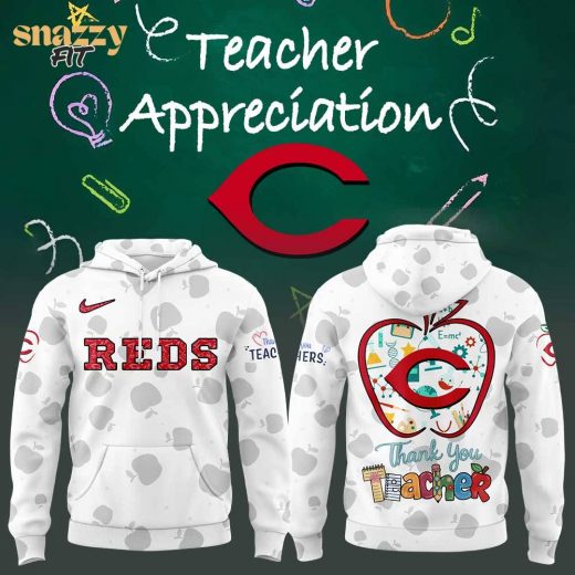 Cincinnati Reds Happy Teacher Day Hoodie
