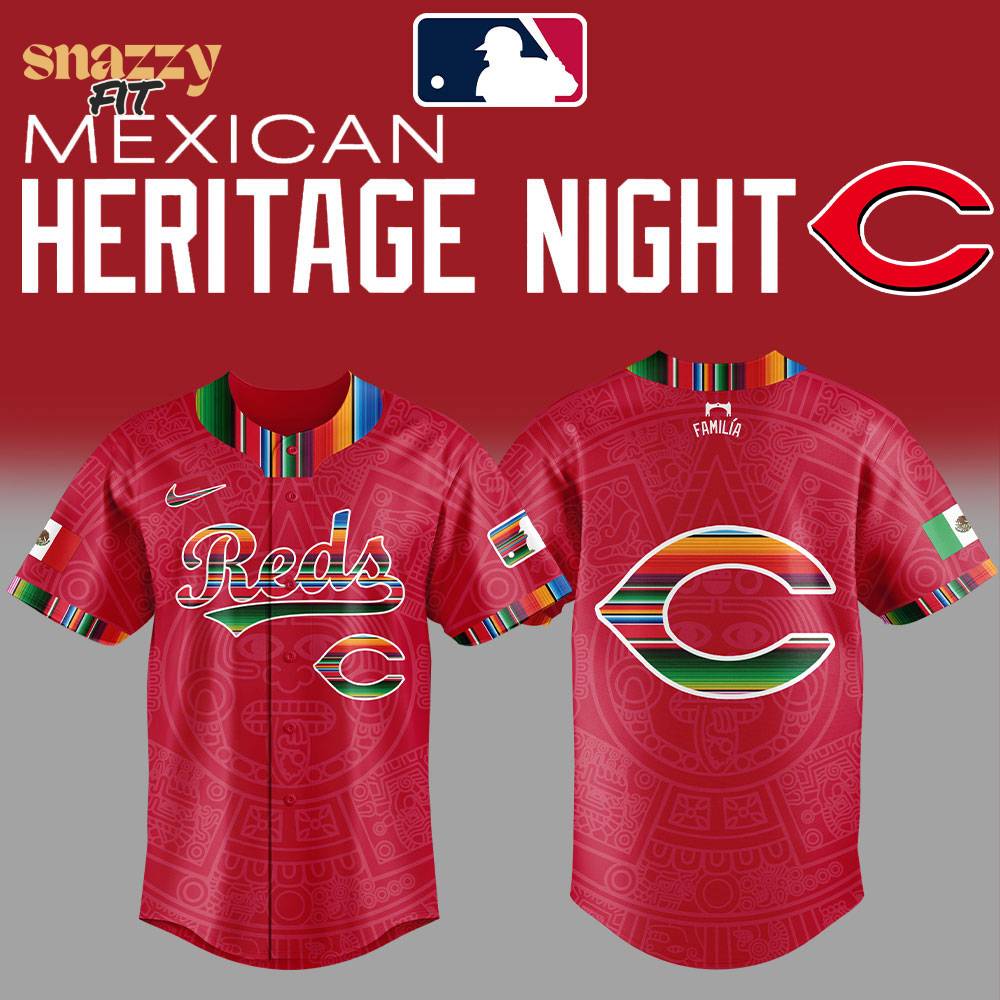 Cincinnati Reds Mexican Heritage Night Red Jersey Cincinnati Reds Mexican Heritage Night Red Jersey