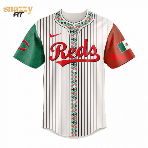 Cincinnati Reds Mexican Heritage Night Striped Jersey