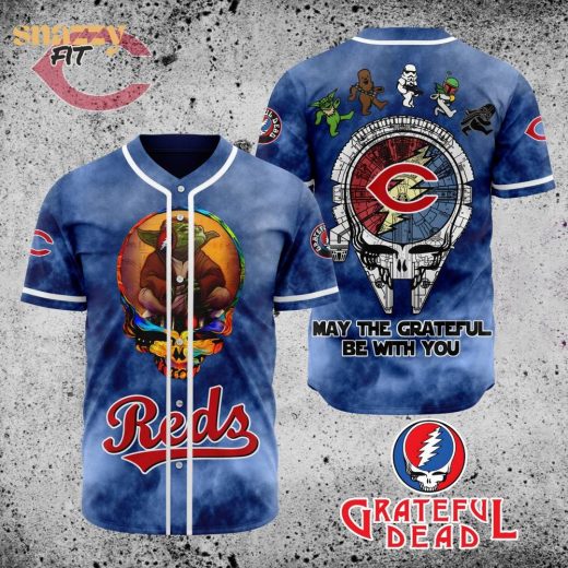 Cincinnati Reds Star Wars x Grateful Dead Jersey