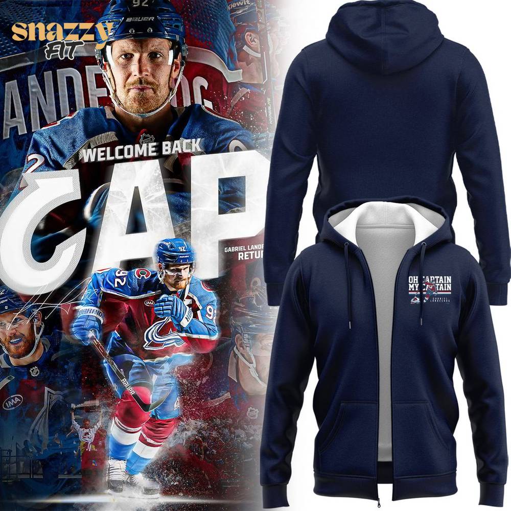 Colorado Avalanche "Oh Captain, My Captain" Special Edition Zip Hoodie Colorado Avalanche "Oh Captain, My Captain" Special Edition Zip Hoodie