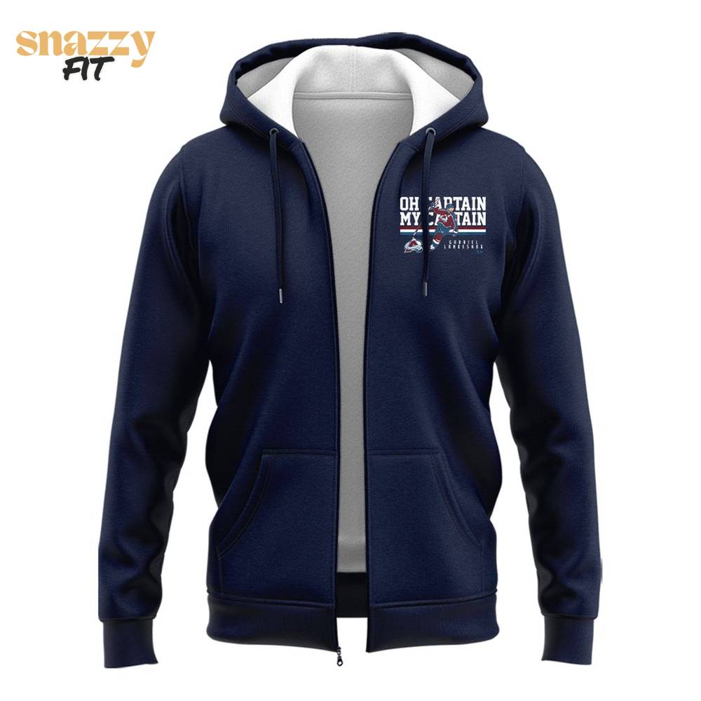 Colorado Avalanche "Oh Captain, My Captain" Special Edition Zip Hoodie Colorado Avalanche "Oh Captain, My Captain" Special Edition Zip Hoodie