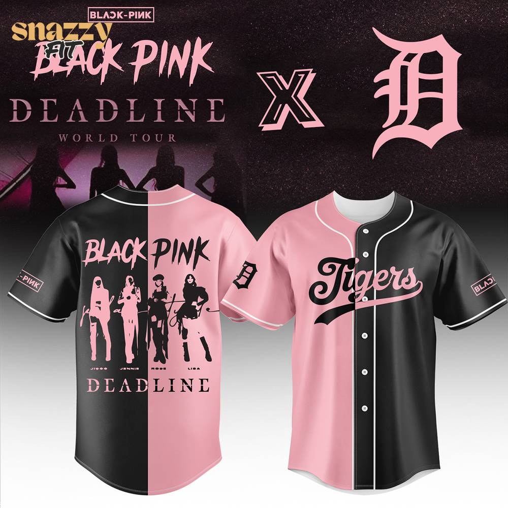 Detroit Tigers BLACKPINK Jersey Detroit Tigers BLACKPINK Jersey