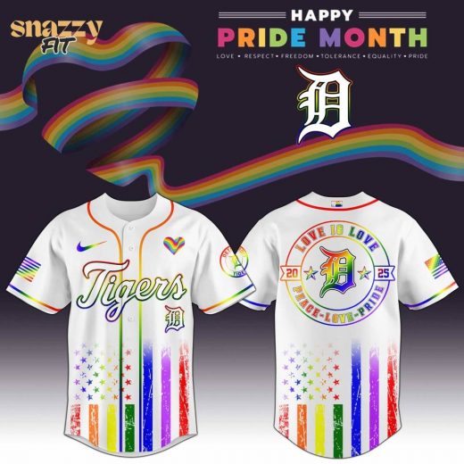 Detroit Tigers MLB Happy Pride Month Limited Edition Jersey 2025