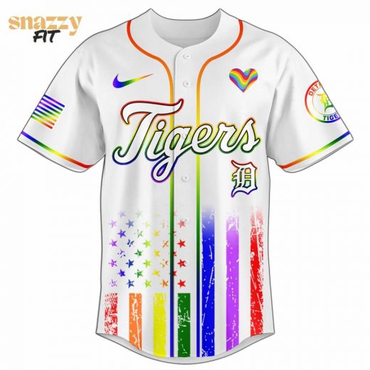 Detroit Tigers MLB Happy Pride Month Limited Edition Jersey 2025