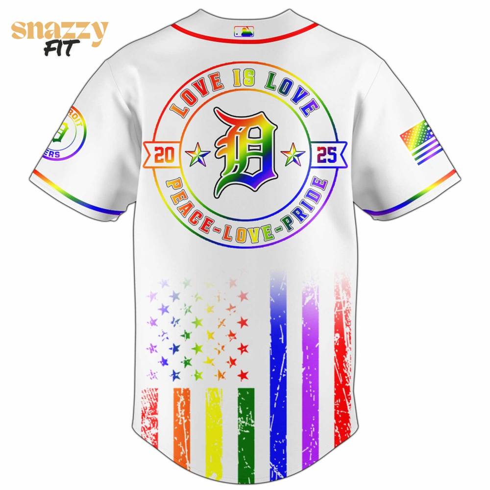 Detroit Tigers MLB Happy Pride Month Limited Edition Jersey 2025 Detroit Tigers MLB Happy Pride Month Limited Edition Jersey 2025