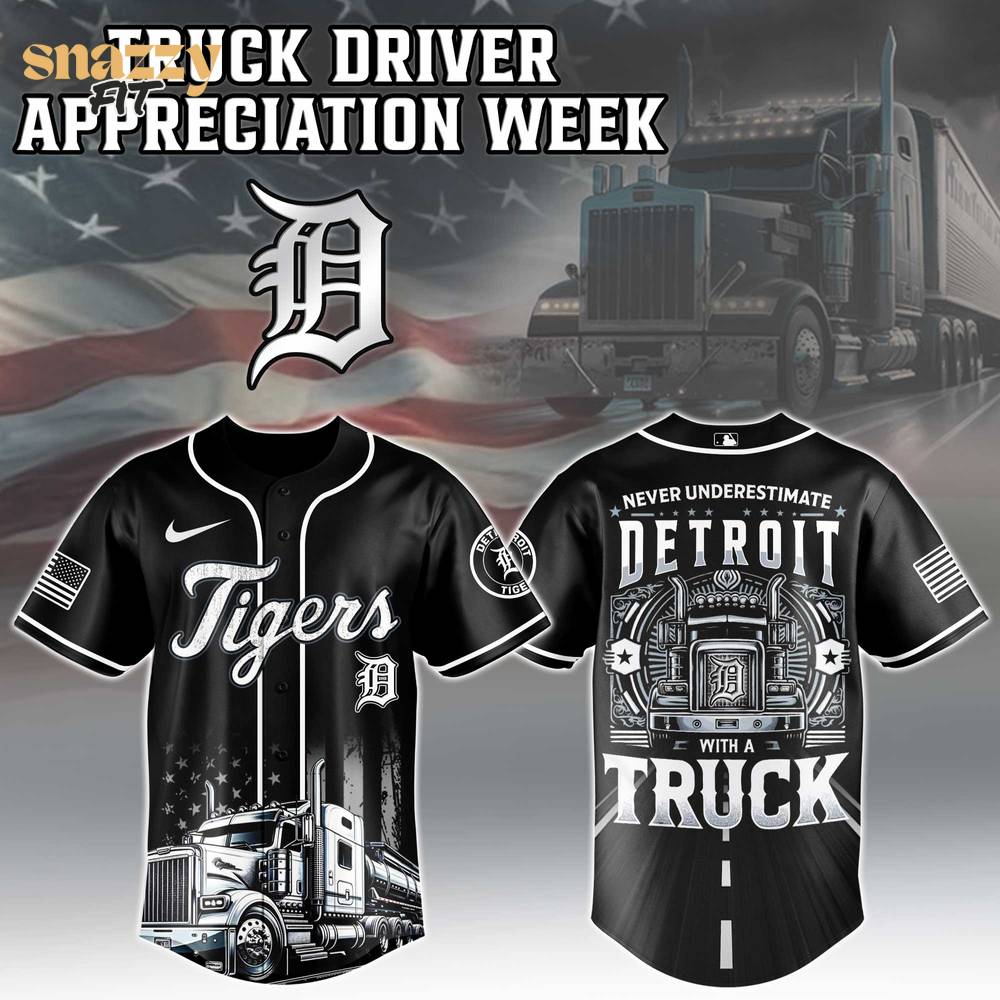 Detroit Tigers Nation Truck Driver Appreciation Week Limited Edition Jersey 2025 Detroit Tigers Nation Truck Driver Appreciation Week Limited Edition Jersey 2025
