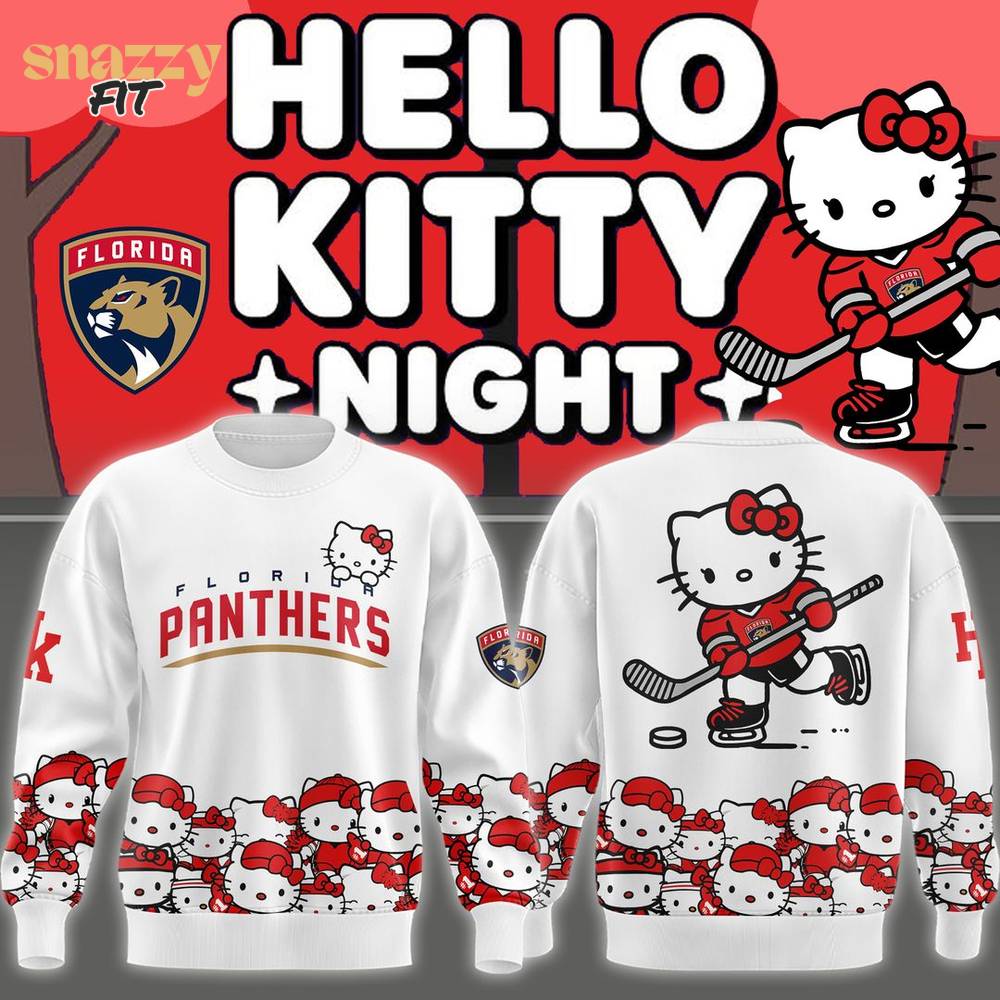 Florida Panthers Hello Kitty Sweatshirt 2025 Florida Panthers Hello Kitty Sweatshirt 2025