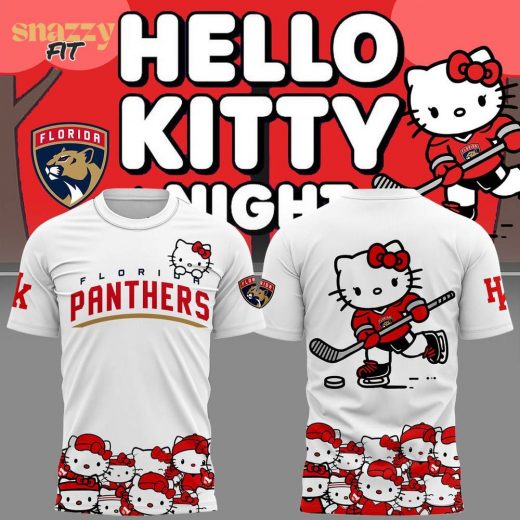 Florida Panthers Hello Kitty TShirt 2025
