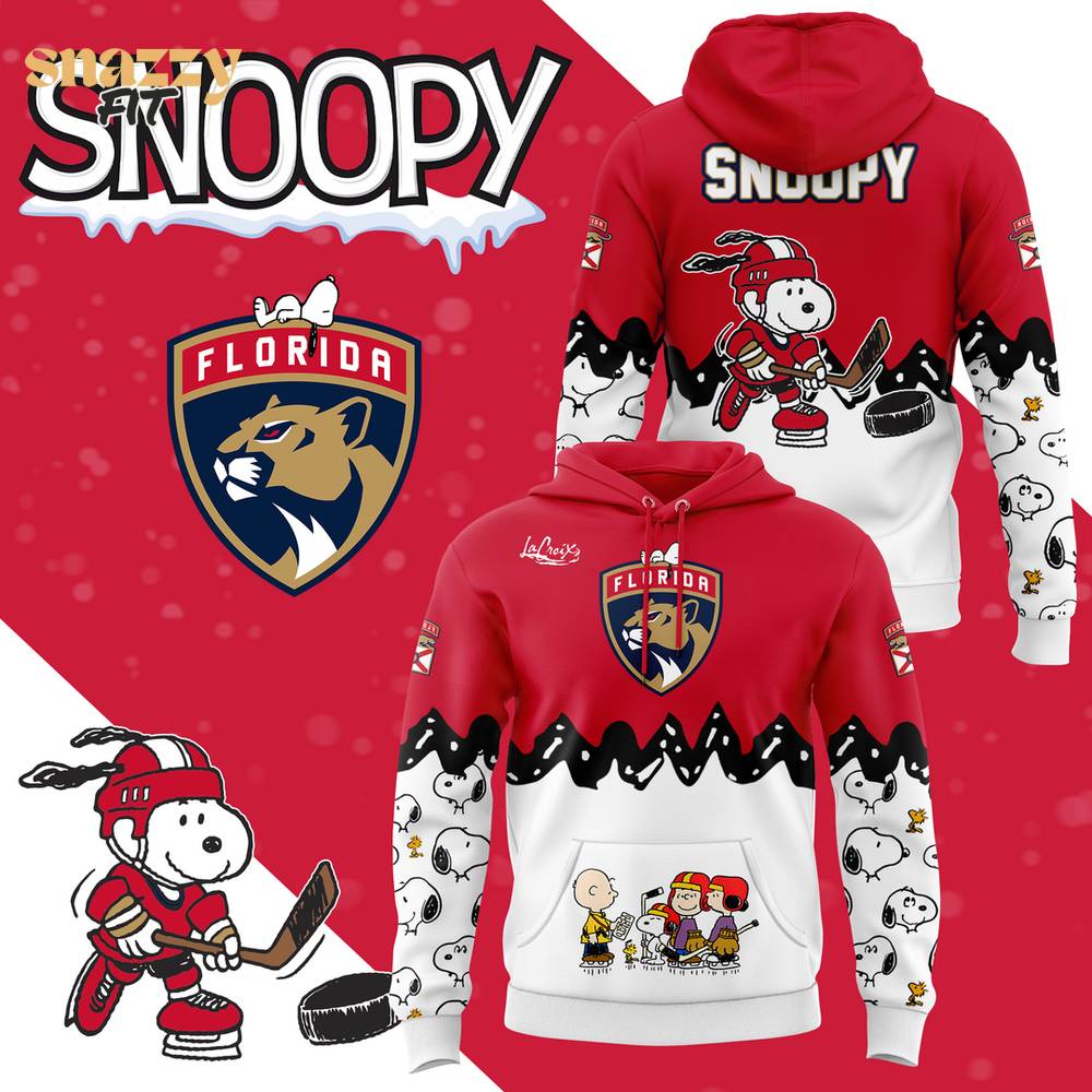 Florida Panthers Peanut Night Snoopy Limited Edition Hoodie 2025 Florida Panthers Peanut Night Snoopy Limited Edition Hoodie 2025