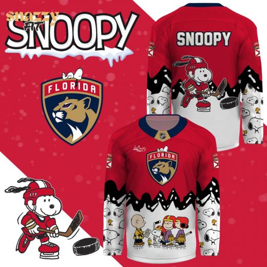 Florida Panthers Peanut Night Snoopy Limited Edition Jersey 2025
