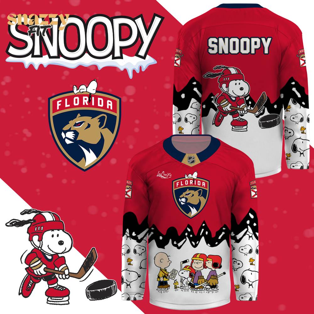 Florida Panthers Peanut Night Snoopy Limited Edition Jersey 2025 Florida Panthers Peanut Night Snoopy Limited Edition Jersey 2025