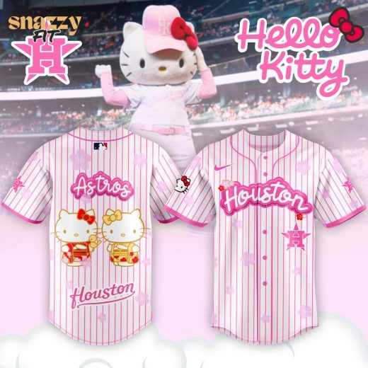 Houston Astros Hello Kitty Night Game Jersey Custom Name
