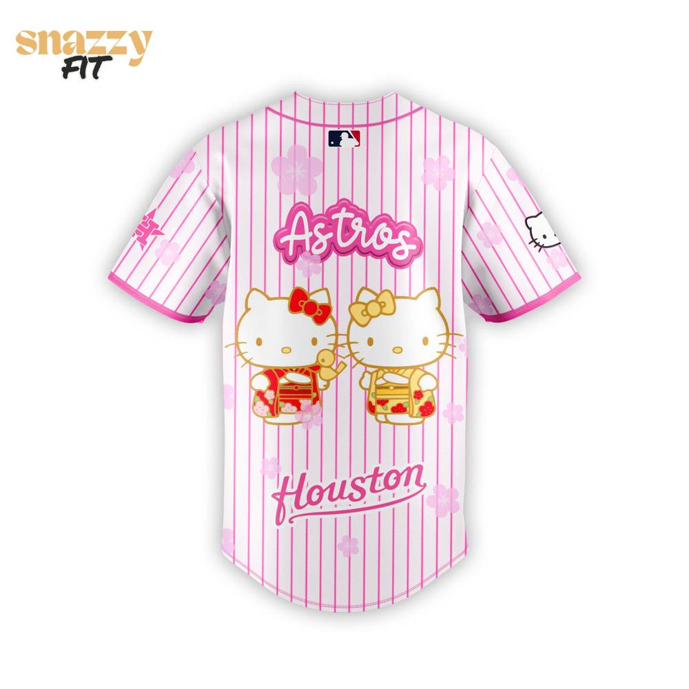 Houston Astros Hello Kitty Night Game Jersey Custom Name Houston Astros Hello Kitty Night Game Jersey Custom Name