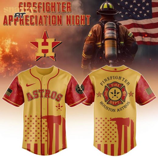 Houston Astros MLB Firefighter Appreciation Night Special Edition Jersey 2025