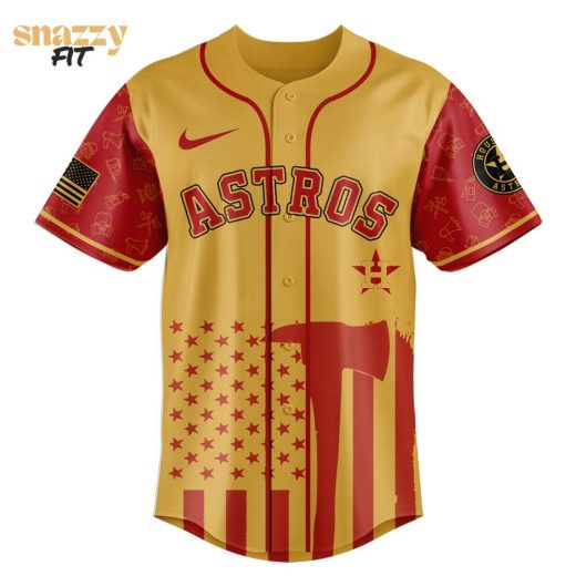 Houston Astros MLB Firefighter Appreciation Night Special Edition Jersey 2025