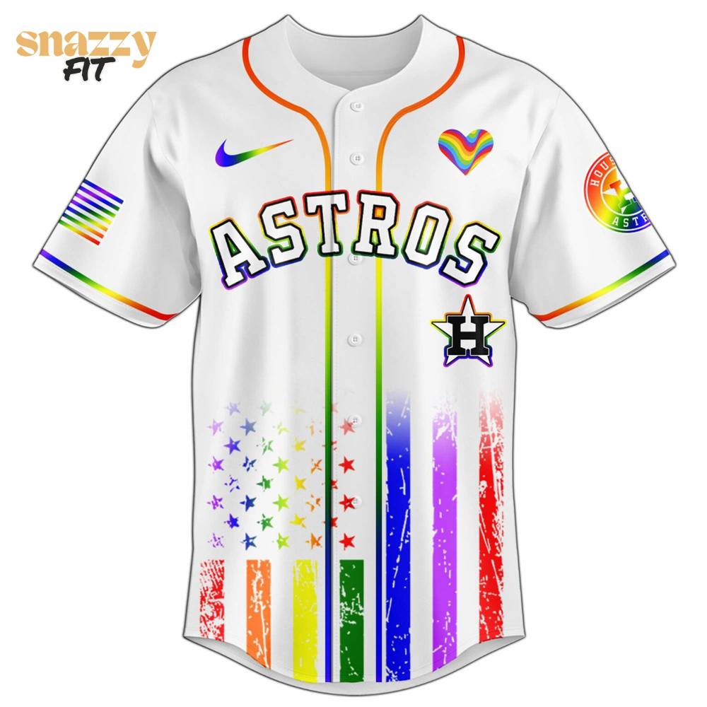 Houston Astros MLB Happy Pride Month Limited Edition Jersey 2025 Houston Astros MLB Happy Pride Month Limited Edition Jersey 2025