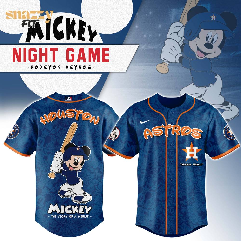 Houston Astros Mickey Night Game Jersey Houston Astros Mickey Night Game Jersey