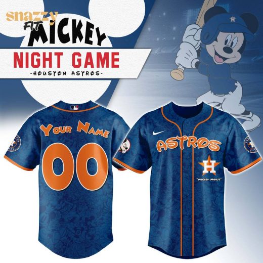 Houston Astros Mickey Night Game Jersey V2