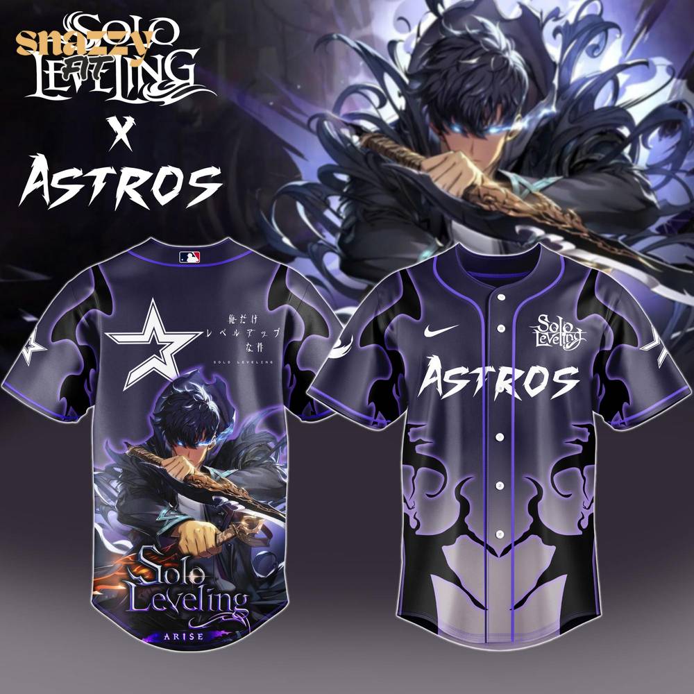 Houston Astros Solo Leveling Exclusive Jersey Houston Astros Solo Leveling Exclusive Jersey
