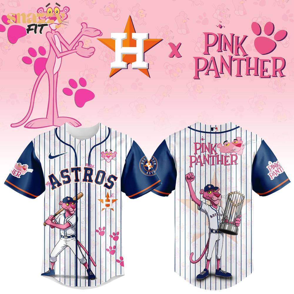 Houston Astros The Pink Panther Exclusive Design Jersey Houston Astros The Pink Panther Exclusive Design Jersey