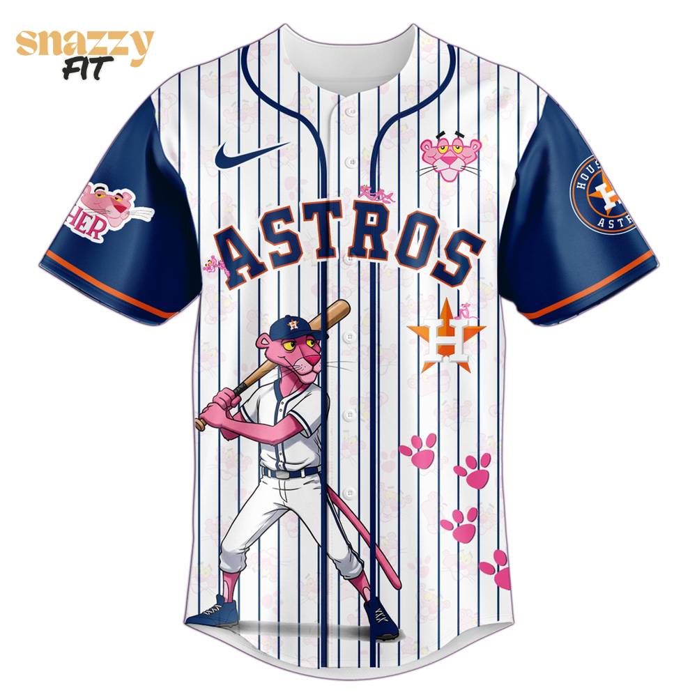 Houston Astros The Pink Panther Exclusive Design Jersey Houston Astros The Pink Panther Exclusive Design Jersey