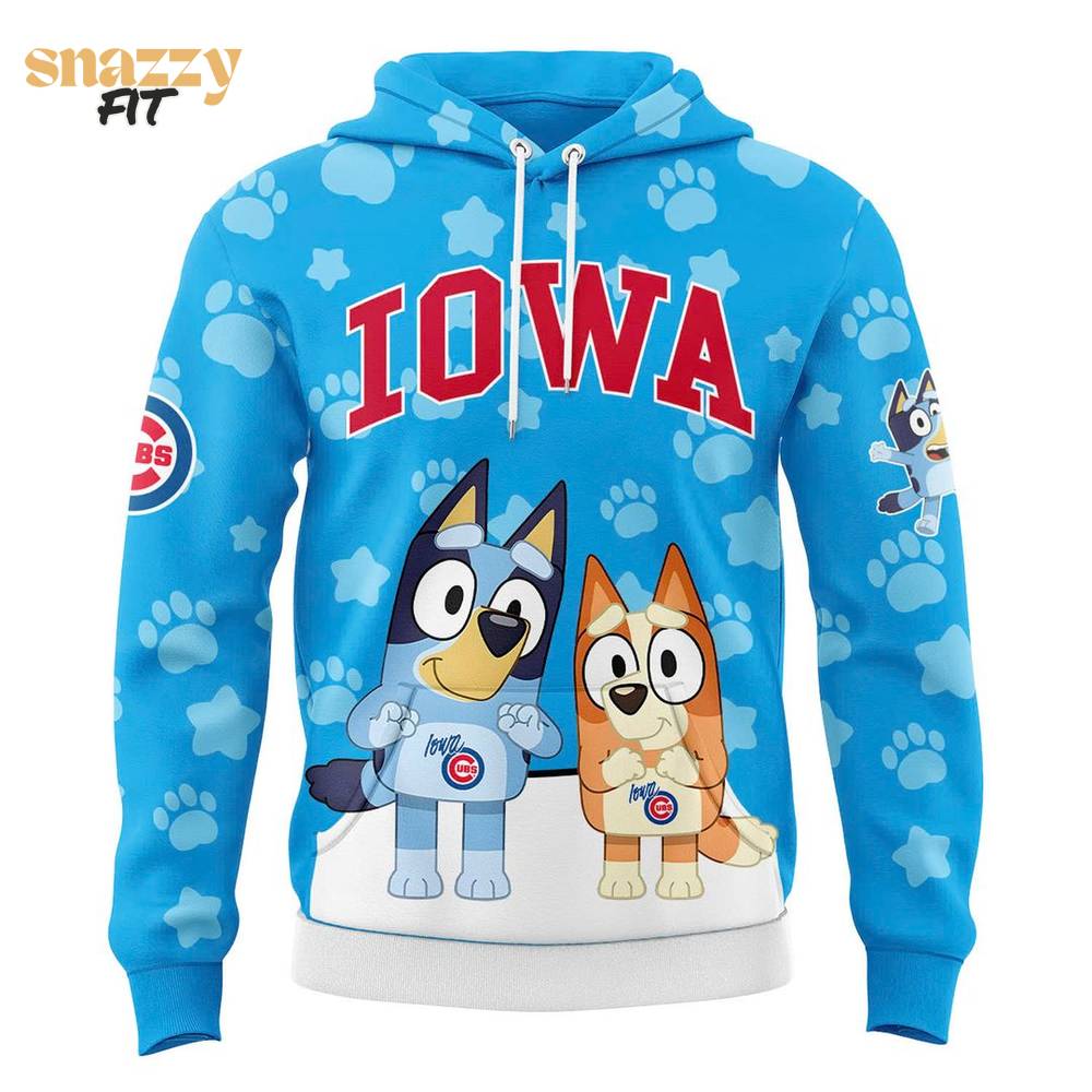 Iowa Cubs Bluey Night Special Hoodie Iowa Cubs Bluey Night Special Hoodie
