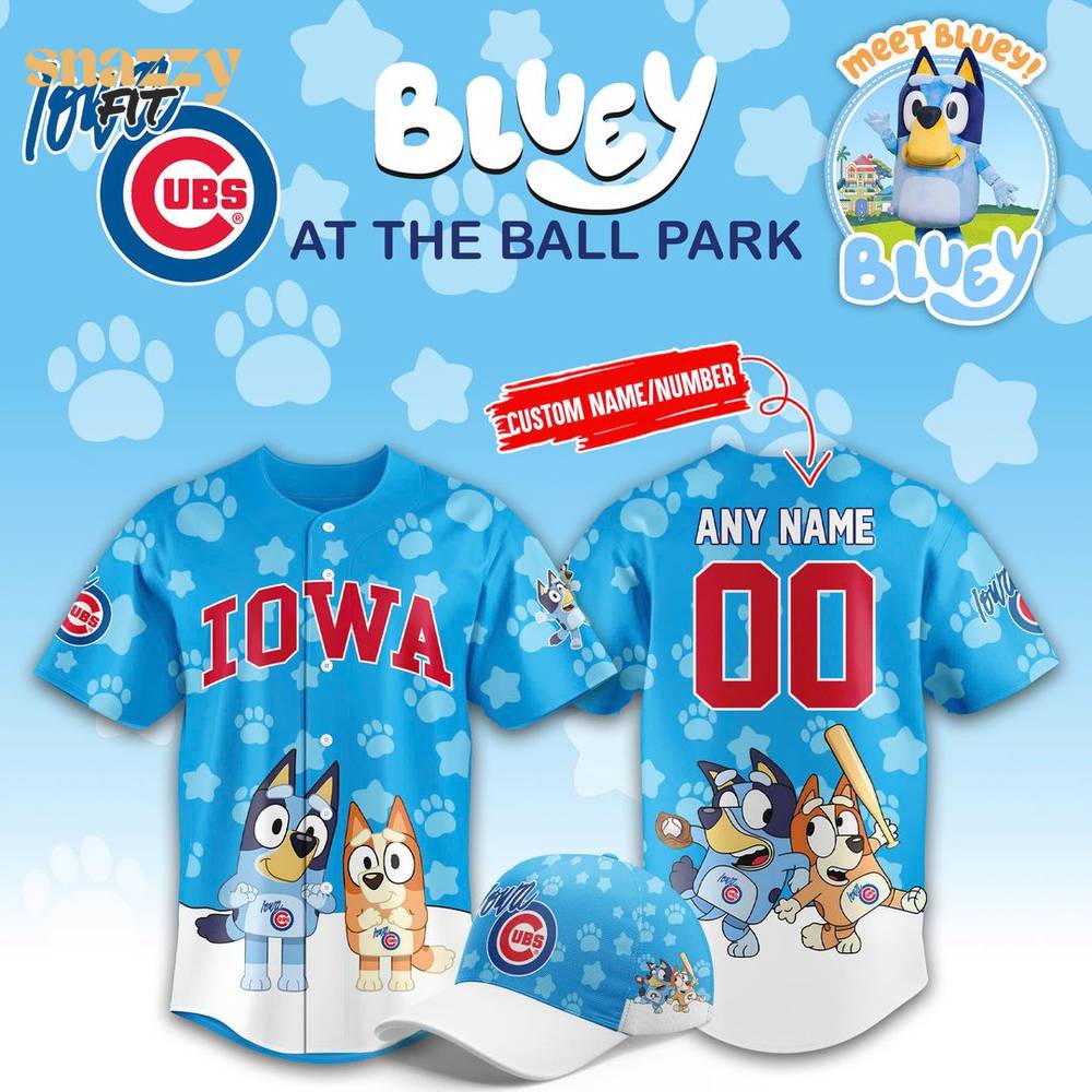 Iowa Cubs Bluey Night Special Jersey Iowa Cubs Bluey Night Special Jersey