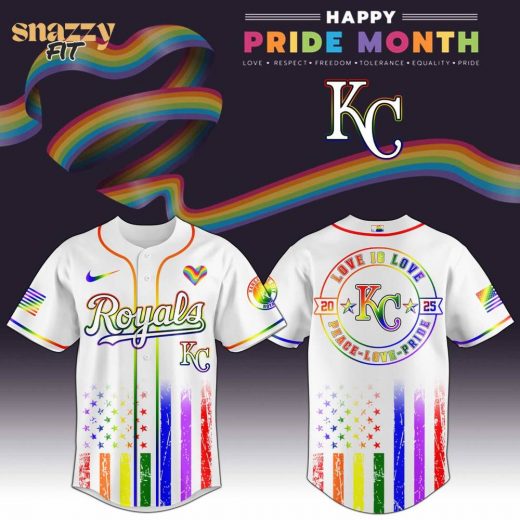 Kansas City Royals MLB Happy Pride Month Limited Edition Jersey 2025
