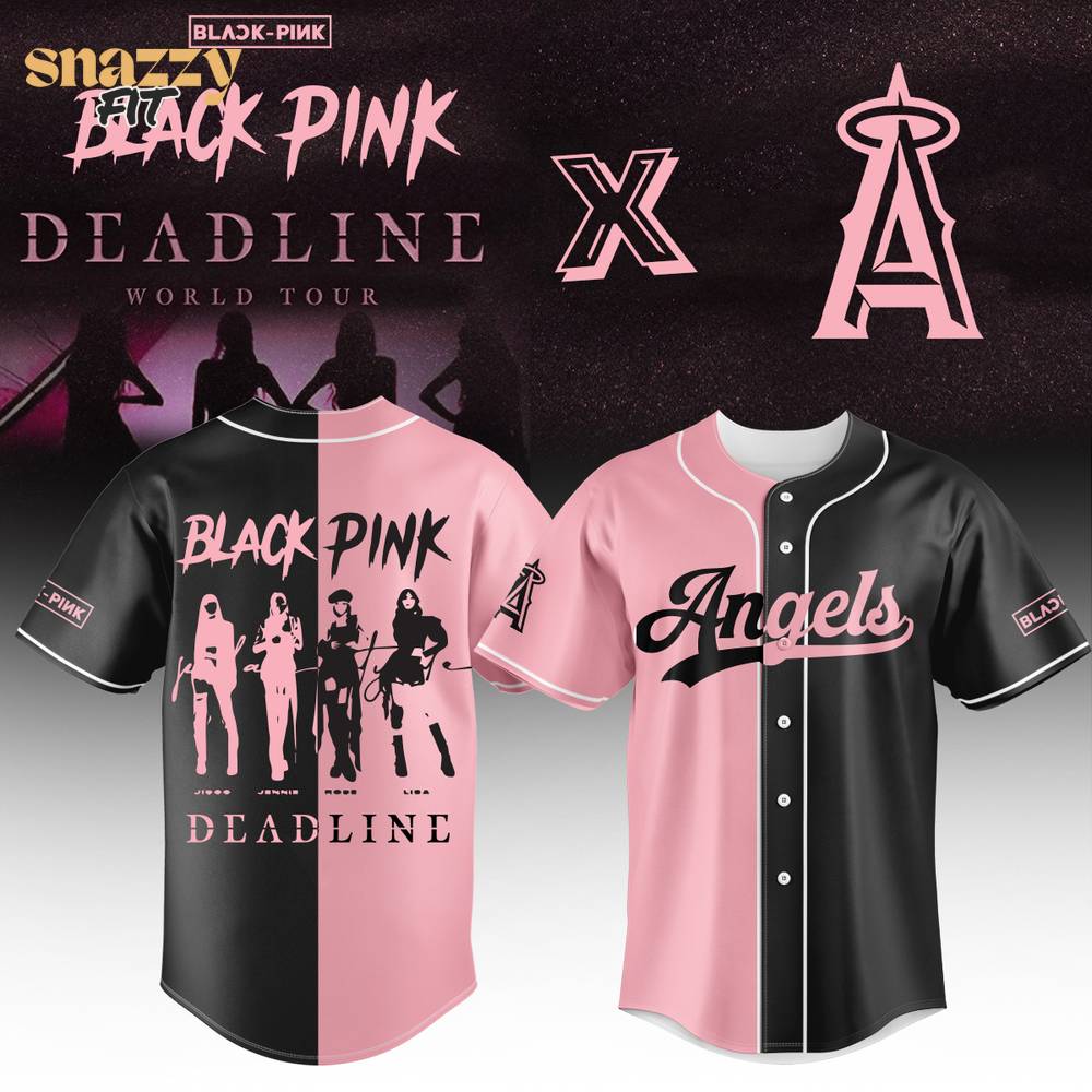 Los Angeles Angels BLACKPINK Jersey Los Angeles Angels BLACKPINK Jersey