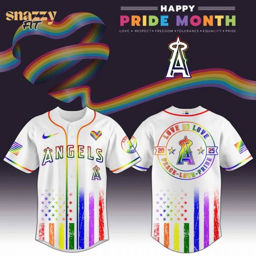 Los Angeles Angels MLB Happy Pride Month Limited Edition Jersey 2025