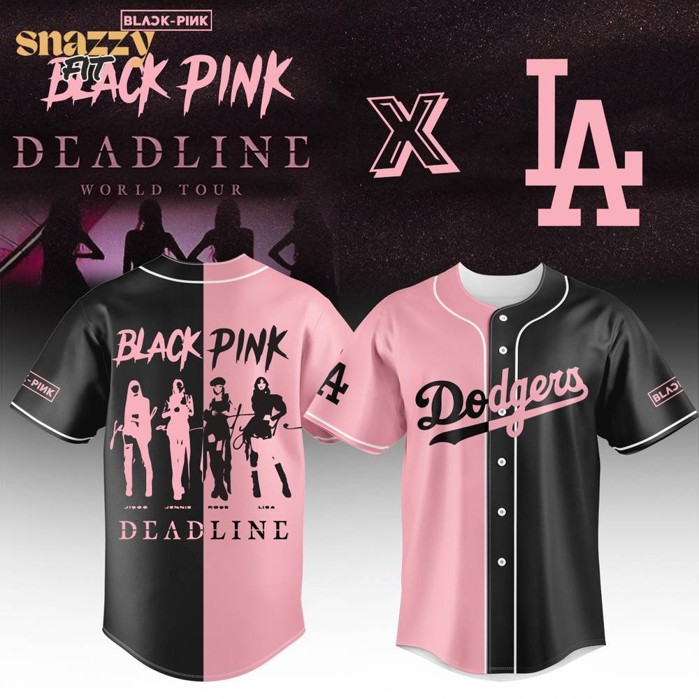 Los Angeles Dodgers BLACKPINK Jersey Los Angeles Dodgers BLACKPINK Jersey