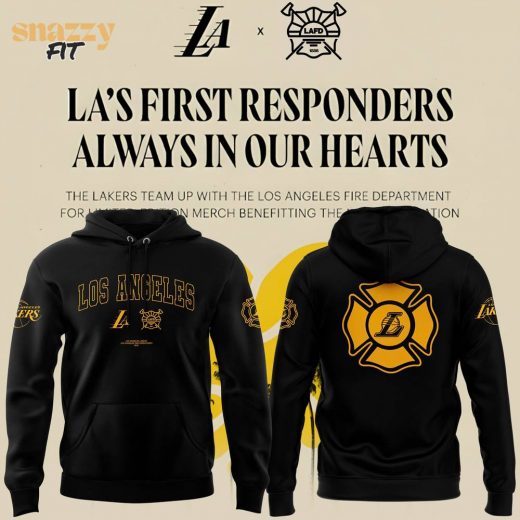 Los Angeles Lakers LA First Responders Always in Our Heart Hoodie