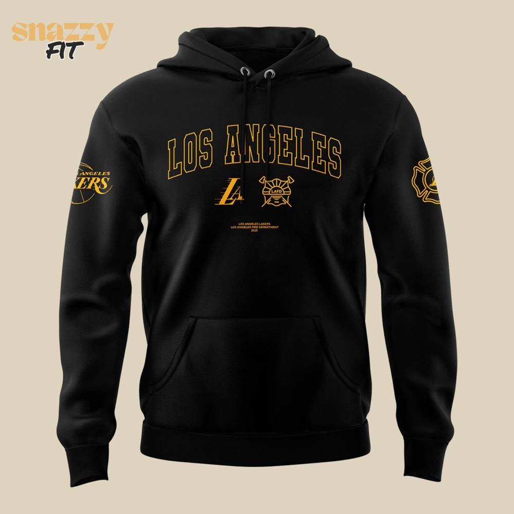 Los Angeles Lakers LA First Responders Always in Our Heart Hoodie Los Angeles Lakers LA First Responders Always in Our Heart Hoodie