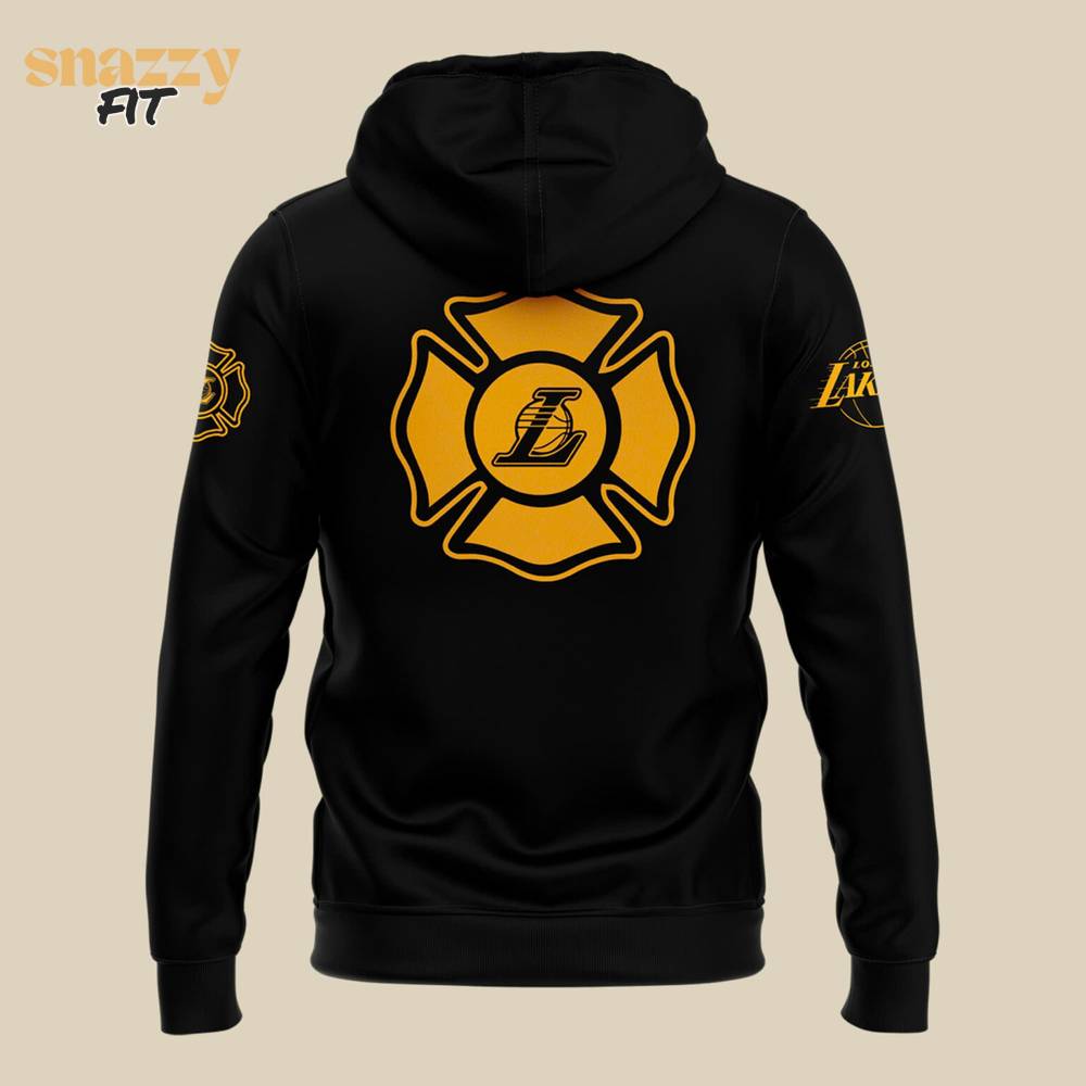 Los Angeles Lakers LA First Responders Always in Our Heart Hoodie Los Angeles Lakers LA First Responders Always in Our Heart Hoodie