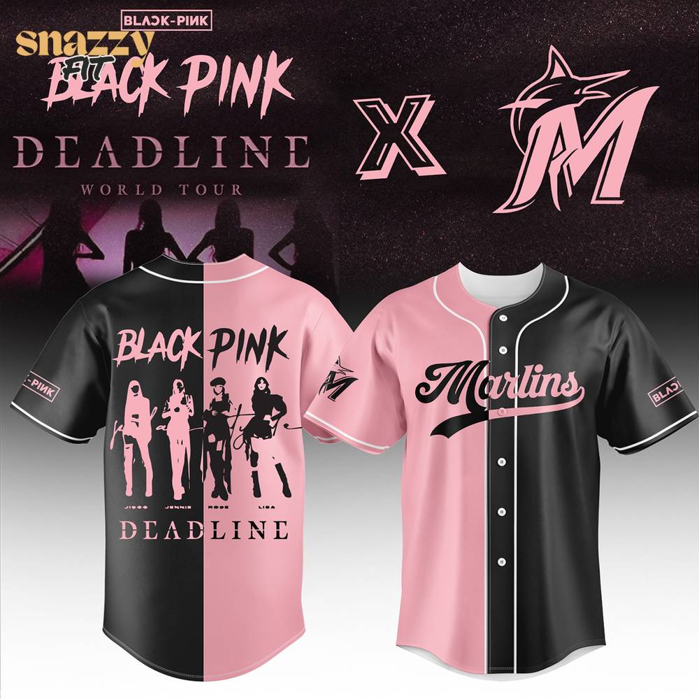 Miami Marlins BLACKPINK Jersey Miami Marlins BLACKPINK Jersey