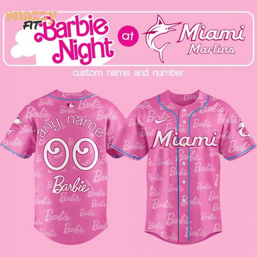 Miami Marlins Barbie Special Limited Edition Jersey Custom