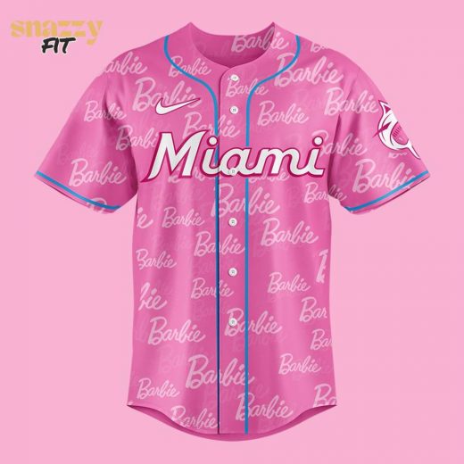 Miami Marlins Barbie Special Limited Edition Jersey Custom