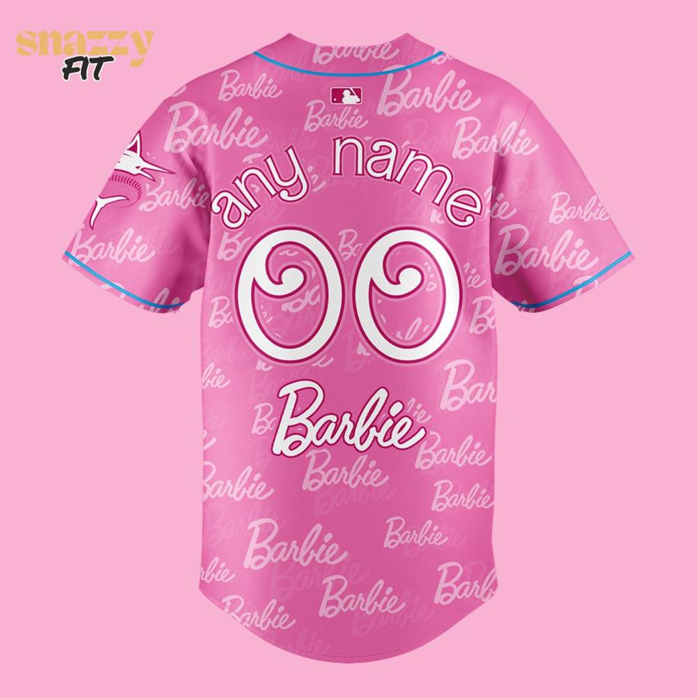 Miami Marlins Barbie Special Limited Edition Jersey Custom Miami Marlins Barbie Special Limited Edition Jersey Custom