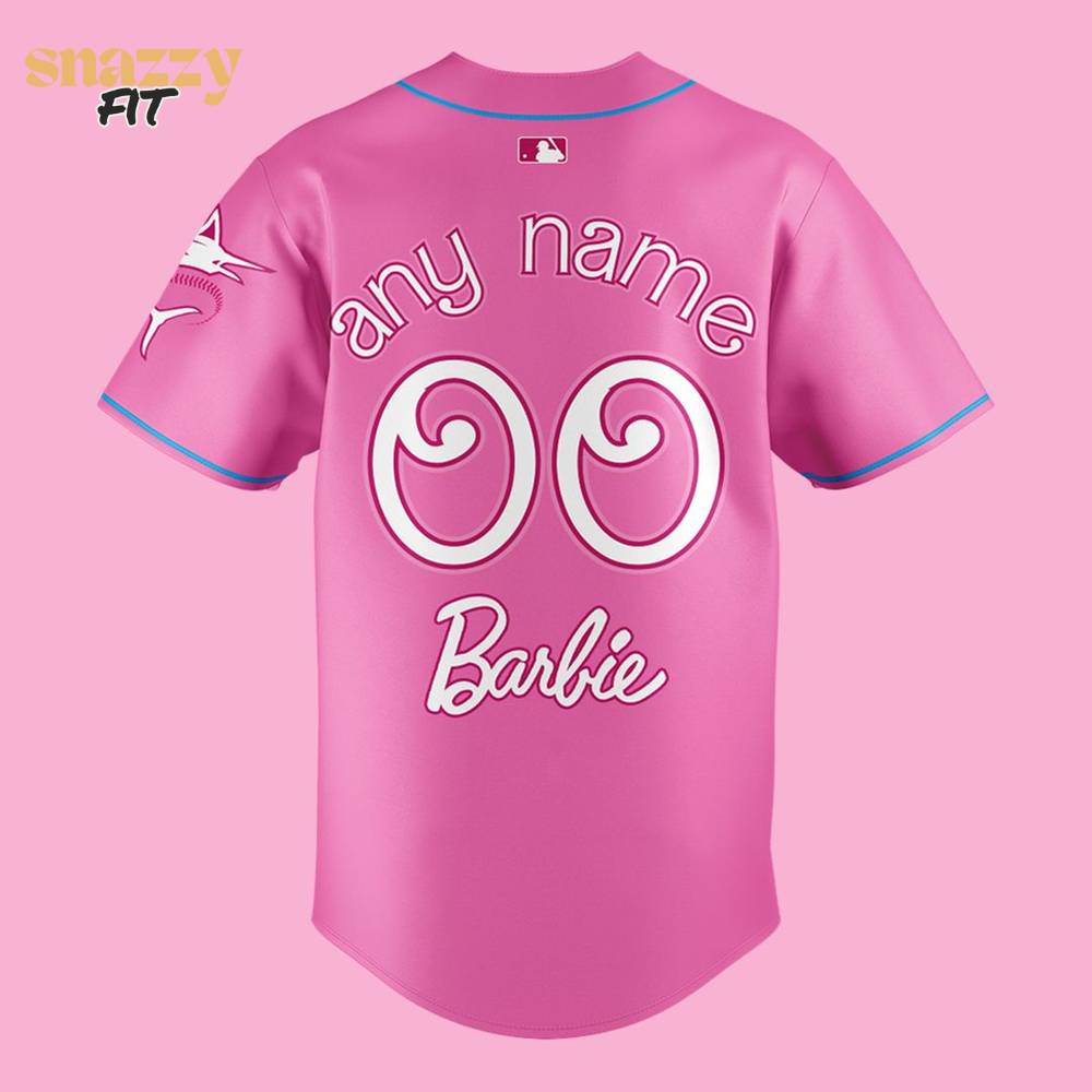 Miami Marlins Barbie Special Limited Edition Jersey Custom V2 Miami Marlins Barbie Special Limited Edition Jersey Custom V2