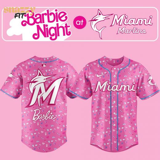 Miami Marlins Barbie Special Limited Edition Jersey V3