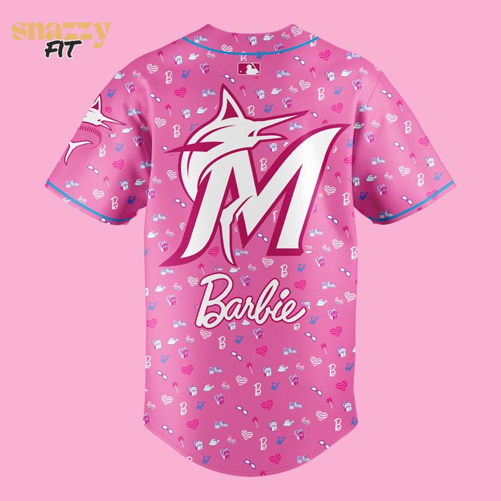 Miami Marlins Barbie Special Limited Edition Jersey V3 Miami Marlins Barbie Special Limited Edition Jersey V3