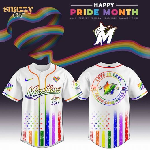 Miami Marlins MLB Happy Pride Month Limited Edition Jersey 2025