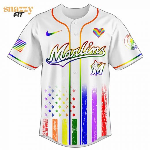 Miami Marlins MLB Happy Pride Month Limited Edition Jersey 2025