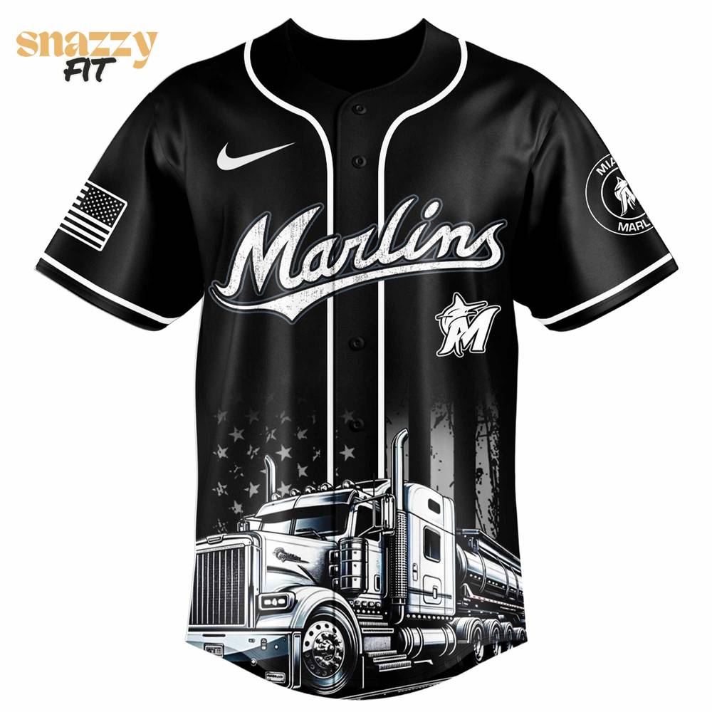 Miami Marlins Nation Truck Driver Appreciation Week Limited Edition Jersey 2025 Miami Marlins Nation Truck Driver Appreciation Week Limited Edition Jersey 2025