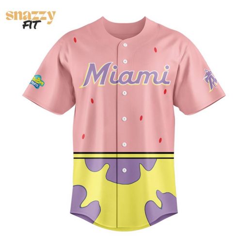 Miami Marlins SpongeBob SquarePants Day Limited Edition 2025 Jersey Custom Name